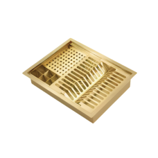 CANAL HUMEDO FH 500*400*110MM EN COLOR DORADO PULIDO