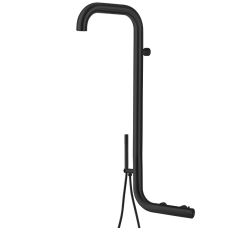 DUCHA DE PAREDE EXTERNA ARBOREA NEGRO MATE INOXIDABLE