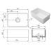 FREGADERO COCINA 923 FARM SINK 761X457/254CM