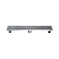 Desagüe Lineal Dawn 80 cm en Acero Inoxidable - Diseño Moderno con Rejilla - Acabado Acero Satinado –  LWN320304