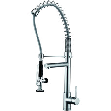 GRIFO COCINA PULL-OUT DOBLE ALTA CROMADO CARL