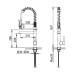 GRIFO COCINA PULL-OUT DOBLE NEGRO MATE CARL
