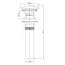 VALVULA DE DESAGUE P/LAVABO 900055G 32MM