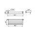 ESTANTE TOALLA DOBLE 9509 G