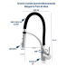 GRIFO MEZCLADOR ECOFLEX  PULL-OUT COLOR NEGRO MATTE