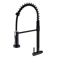 grifo de pared frio ecoduo en color negro