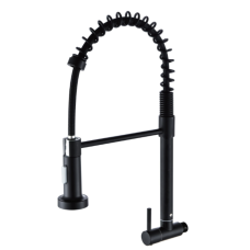grifo de pared frio ecoduo en color negro