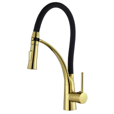 GRIFO MEZCLADOR ECOFLEX  PULL-OUT COLOR DORADO 