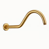 BRAZO DE PARED CON 380MM PARA DUCHA CLASSICAL COLOR DORADO SATINADO