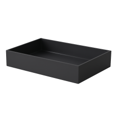 LAVABO MARBLE  600*400*120 COLOR NEGRO MATE DE SOBREPONER