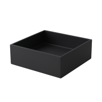 LAVABO MARBLE 400*400*120 COLOR NEGRO MATE DE SOBREPONER