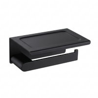 SOPORTE DE PAPEL BRATTI FLAT NEGRO MATTE