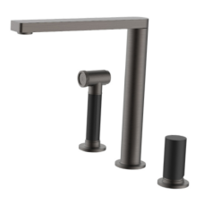 GRIFO MONO COCINA C/ DUCHA LAT BRATTI BISTRO NEGRO MATTE