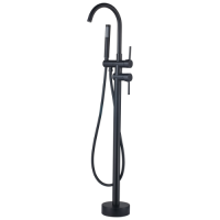 GRIFO FORLI MONO DE PISO BRATTI P/BANERA NEGRO MATTE 