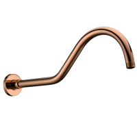 BRAZO DE PARED CON 380MM PARA DUCHA CLASSICAL COLOR ROSE GOLD