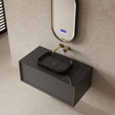 LAVABO RAVENA CON 500*350*60MM COLOR NEGRO MATTE