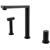 GRIFO MONO COCINA C/ DUCHA LAT BRATTI BISTRO NEGRO MATTE