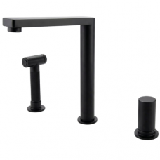 GRIFO MONO COCINA C/ DUCHA LAT BRATTI BISTRO NEGRO MATTE