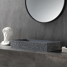 LAVABO SLED 600*400*120 COLOR GREY PATTERN DE SOBREPONER