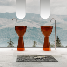 LAVABO PEDESTAL ALBUME FH-Z361T 450*450*900MM COLOR BROWN