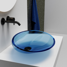 LAVABO BORGHI CON 540*400*150MM DE APOYO COLOR AZUL